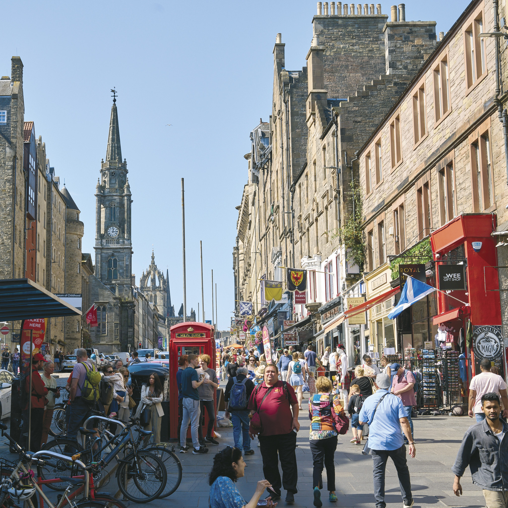 Royal Mile during Edinburgh Fringe Festival