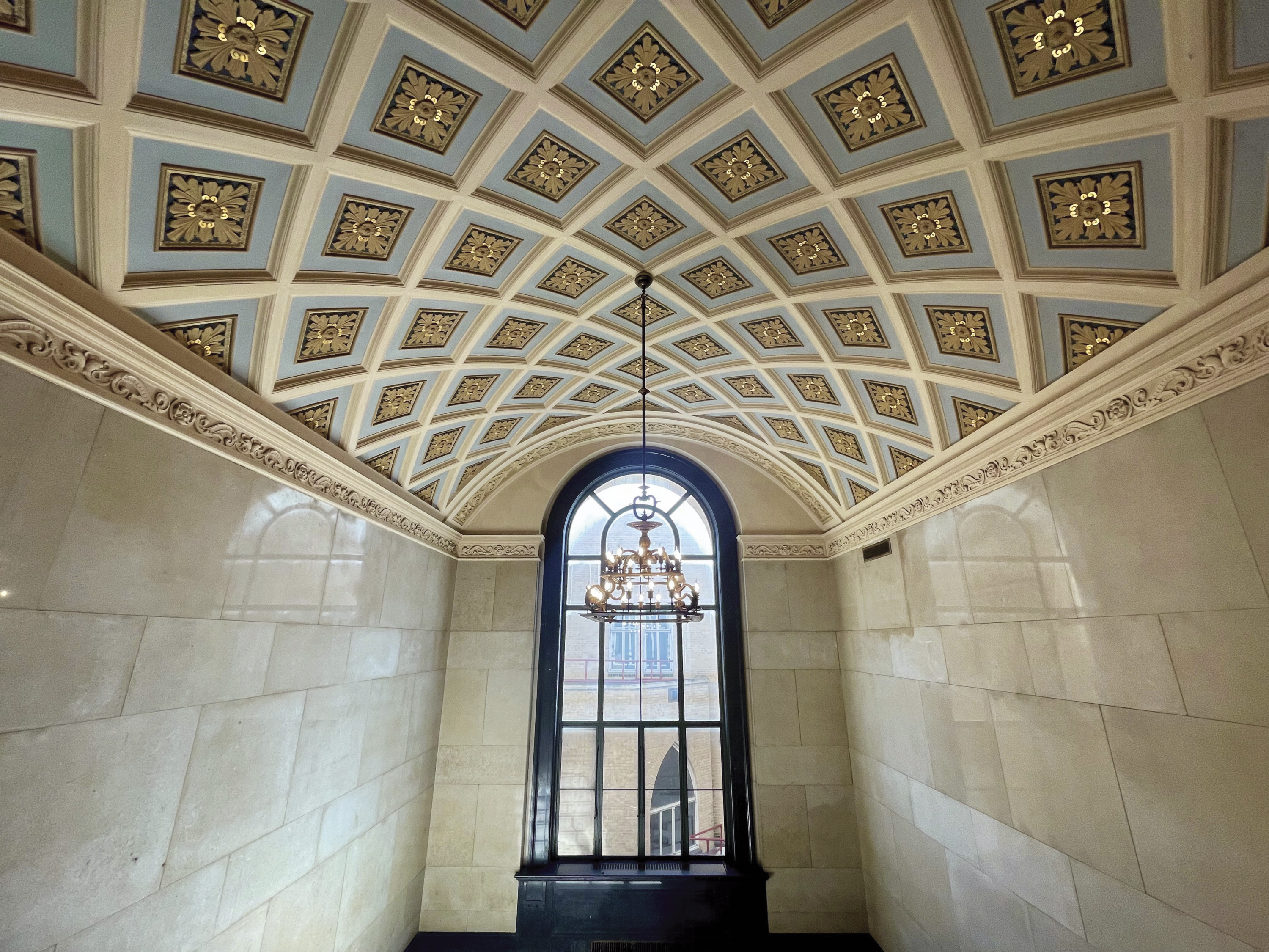 Ceiling details from the 2nd floor foyer.
