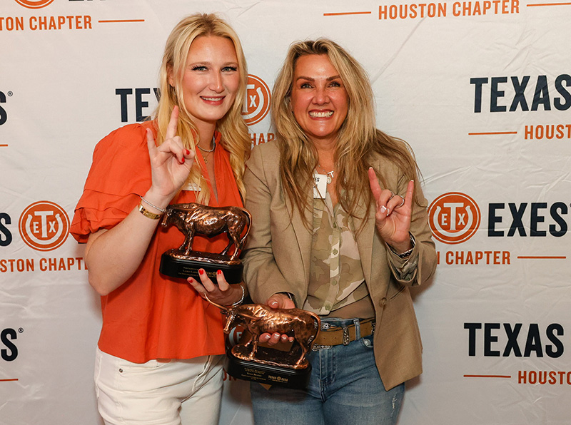 Award winners at the Texas Exes Houston Chapter Burnt Orange Bash 2026.