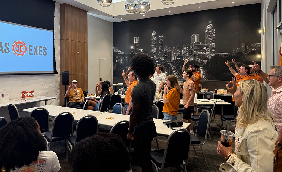 Texas Exes at a local meeting in Atlanta.