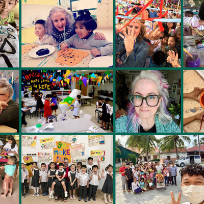 Collage of educator and artist Lindsey Bailey