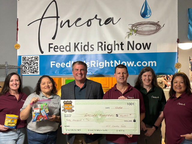 Ancora Ministries received a grant from Hill Country Rally for Kids