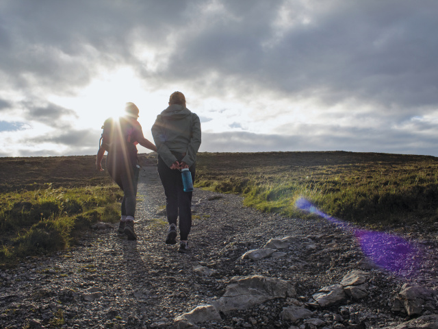 Students walk through Ireland