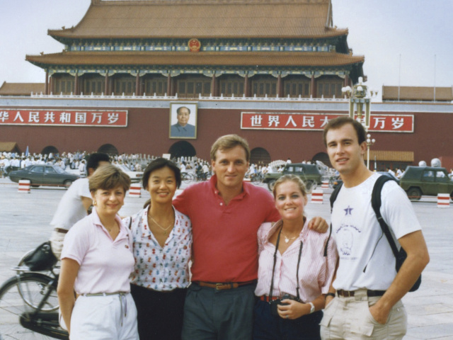 Students visit China in 1985