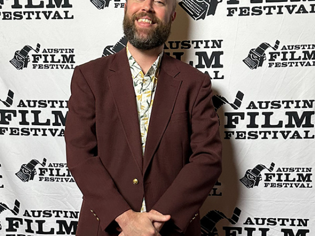 Adam Tinius at the Austin Film Festival 2025. 
