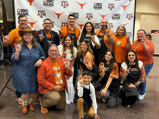 The Texas Exes Brownsville Chapter at Longhorns vs Aggies Waiter Challenge.