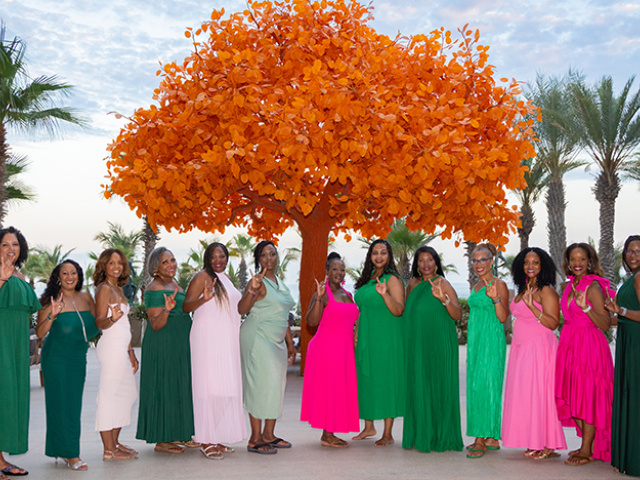 Spring 1996 initiates of Alpha Kappa Alpha reunite in Cabo San Lucas