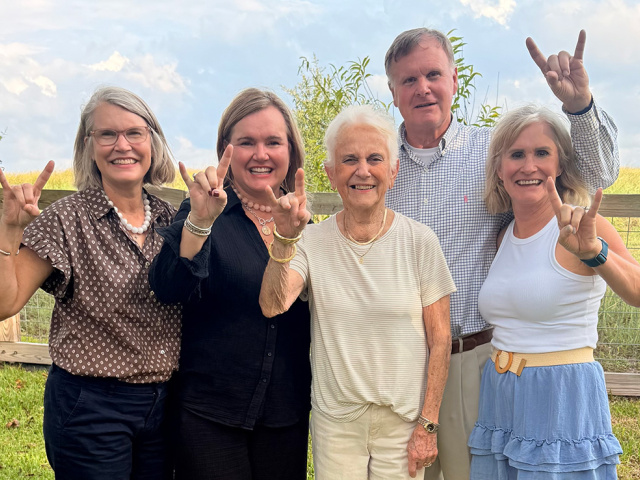 Family in Round Top, Texas.