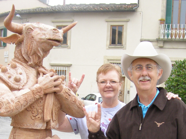 A Longhorn Matador in Italy