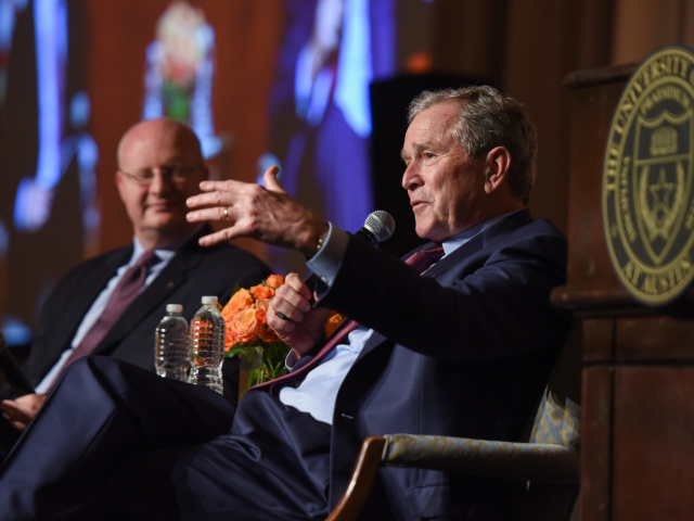 Clements Center event with President George W. Bush. Photo by Grant Miller
