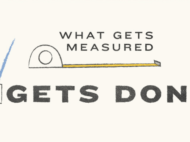 What Gets Measured Gets Done
