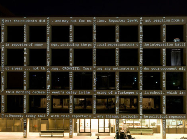 Communications Plaza is Named for Walter Cronkite