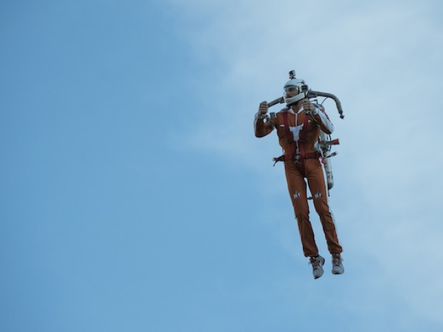 What’s the Deal With Jet Pack Man?