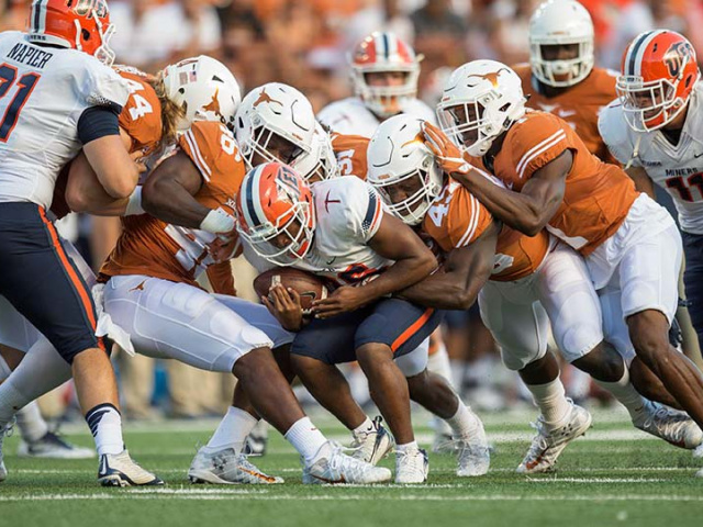 Texas Finds Momentum, Steamrolls UTEP 41-7