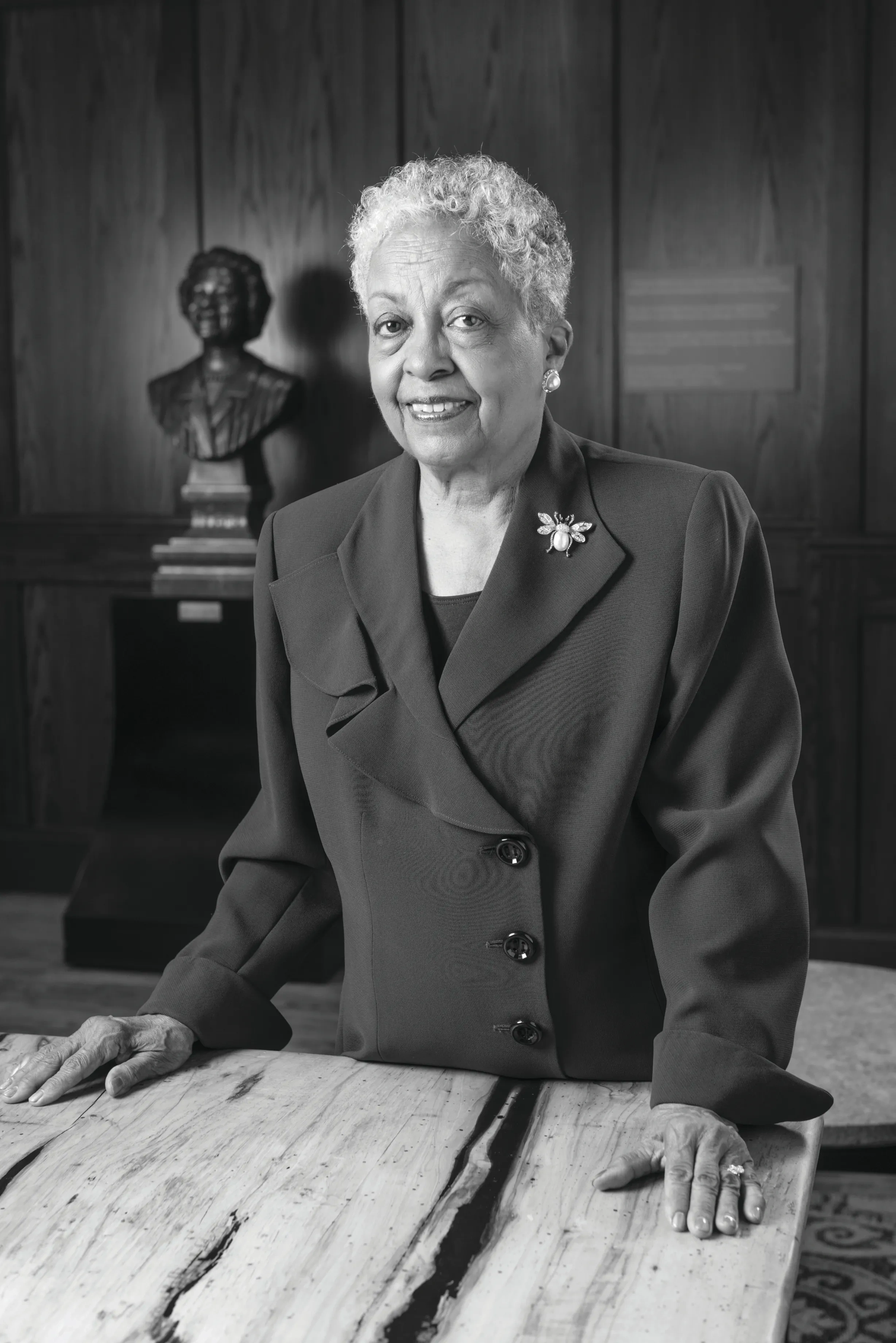 June Singletary McCoy at Duren Residence Hall.