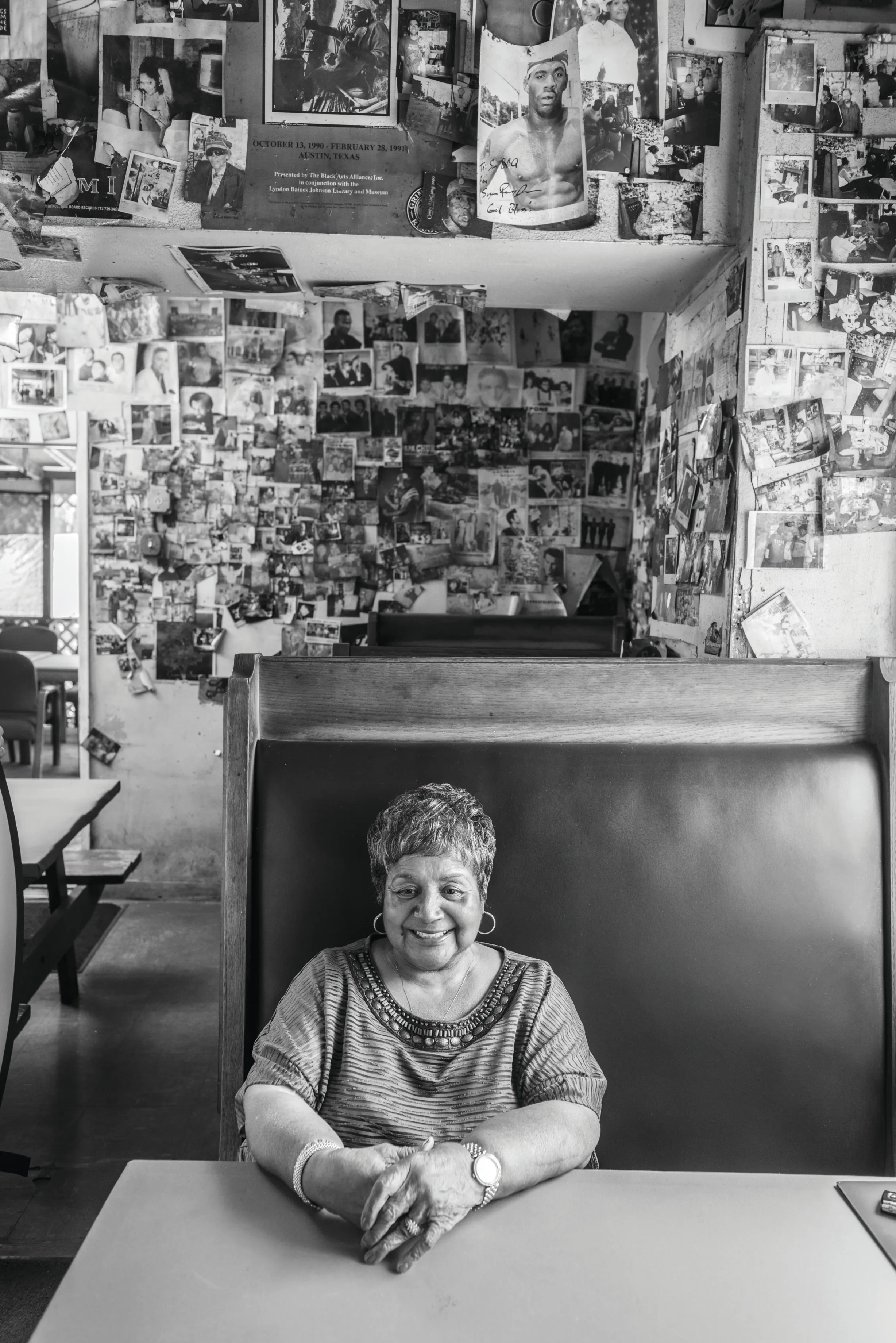 Norma Lawrence at Sam's BBQ in East Austin.
