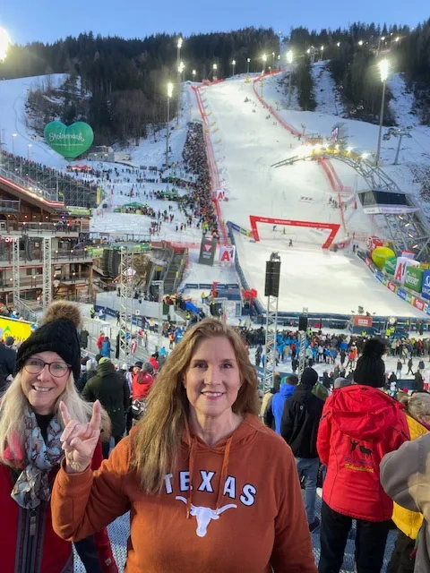 Daphne Konderla at the World Cup Men's Slalom in Austria.