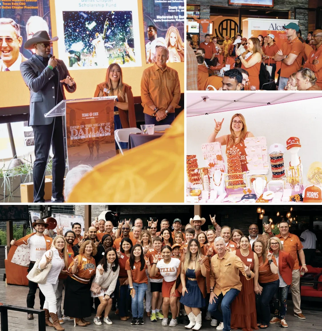 A collage of event photos.