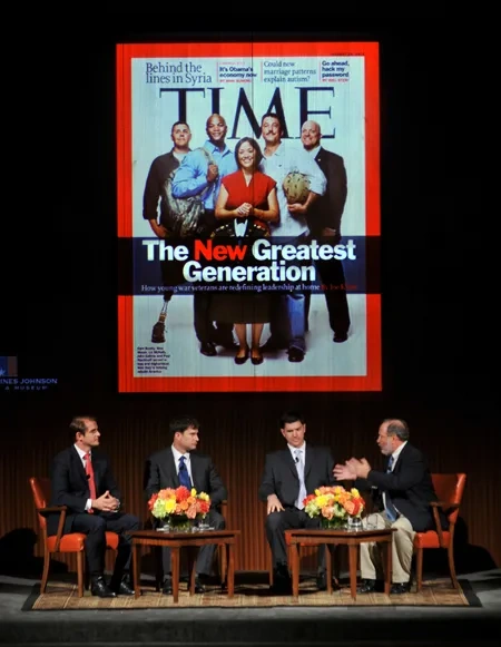 Time Columnist Joe Klein and Servicemen Speak at the LBJ Library