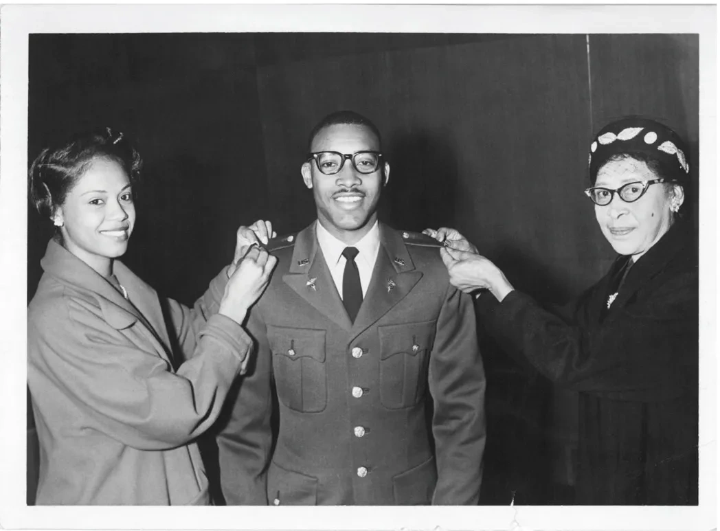 Leon Holland, Peggy Drake, Pauline Inman Holland, 