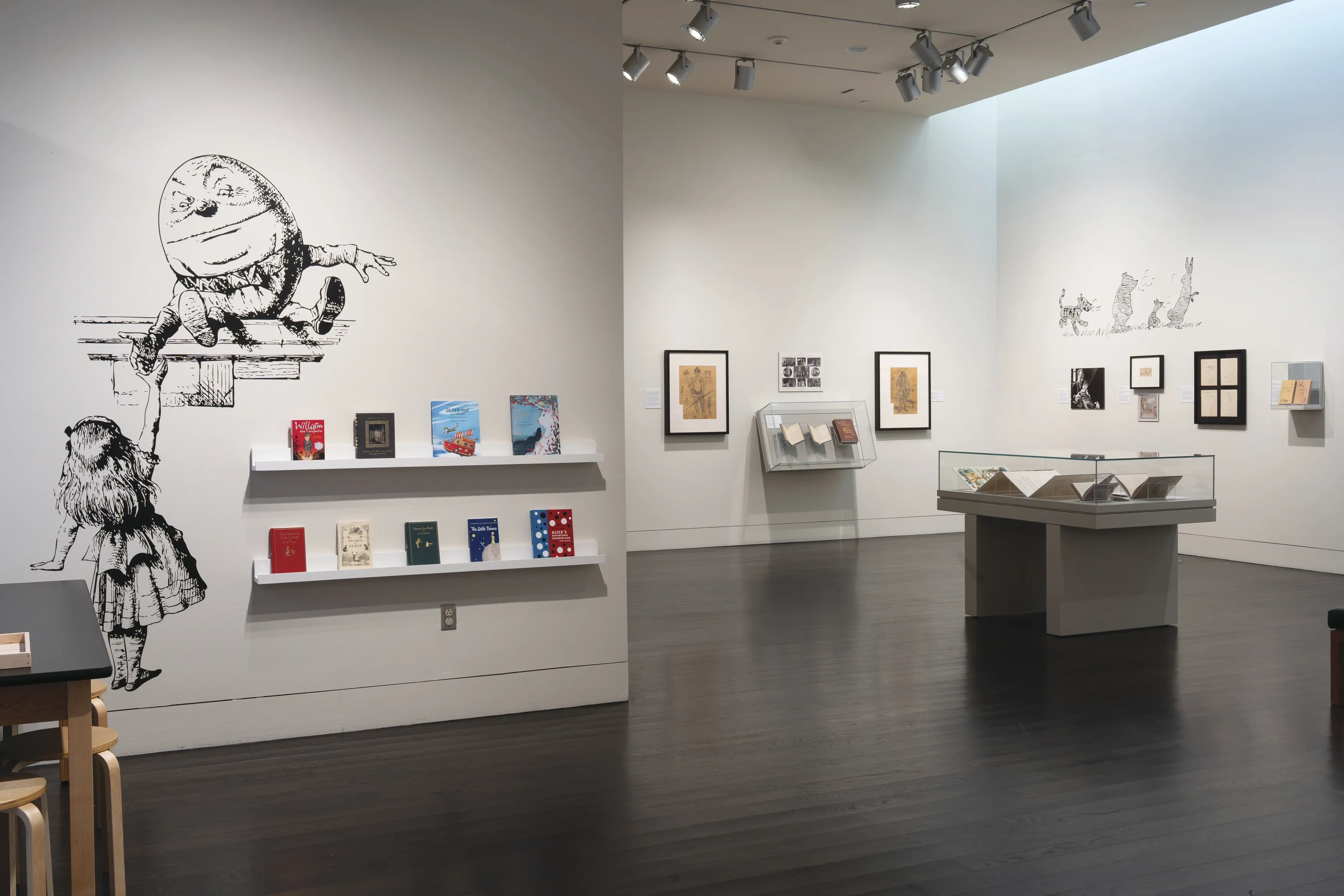 Interactive station in the Words and Wonder gallery