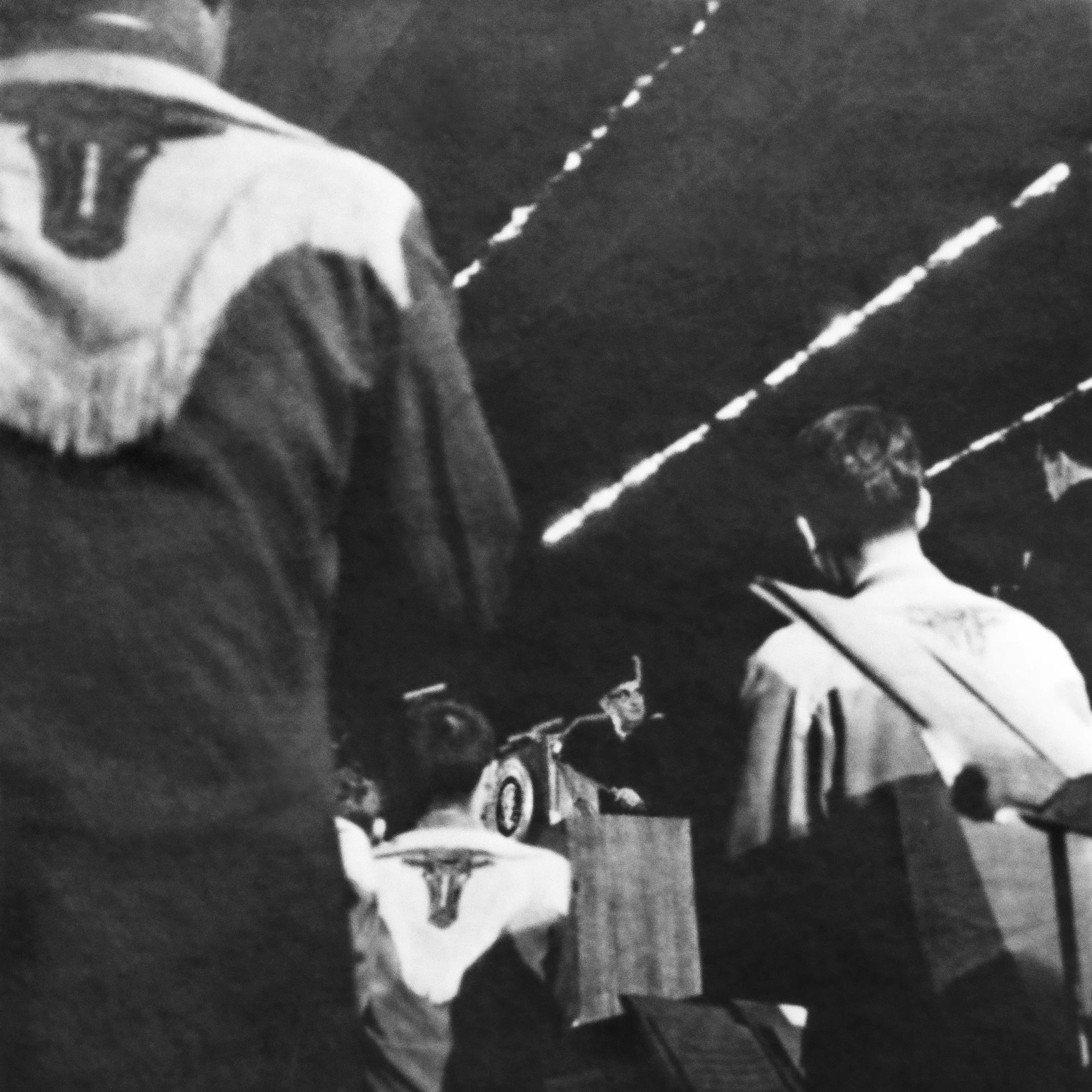 Former president Lyndon B. Johnson giving the commencement speech