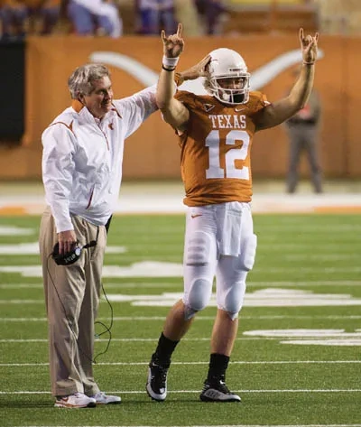 Mack Brown and Colt McCoy