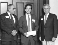 Scholar and Jon Newton, left