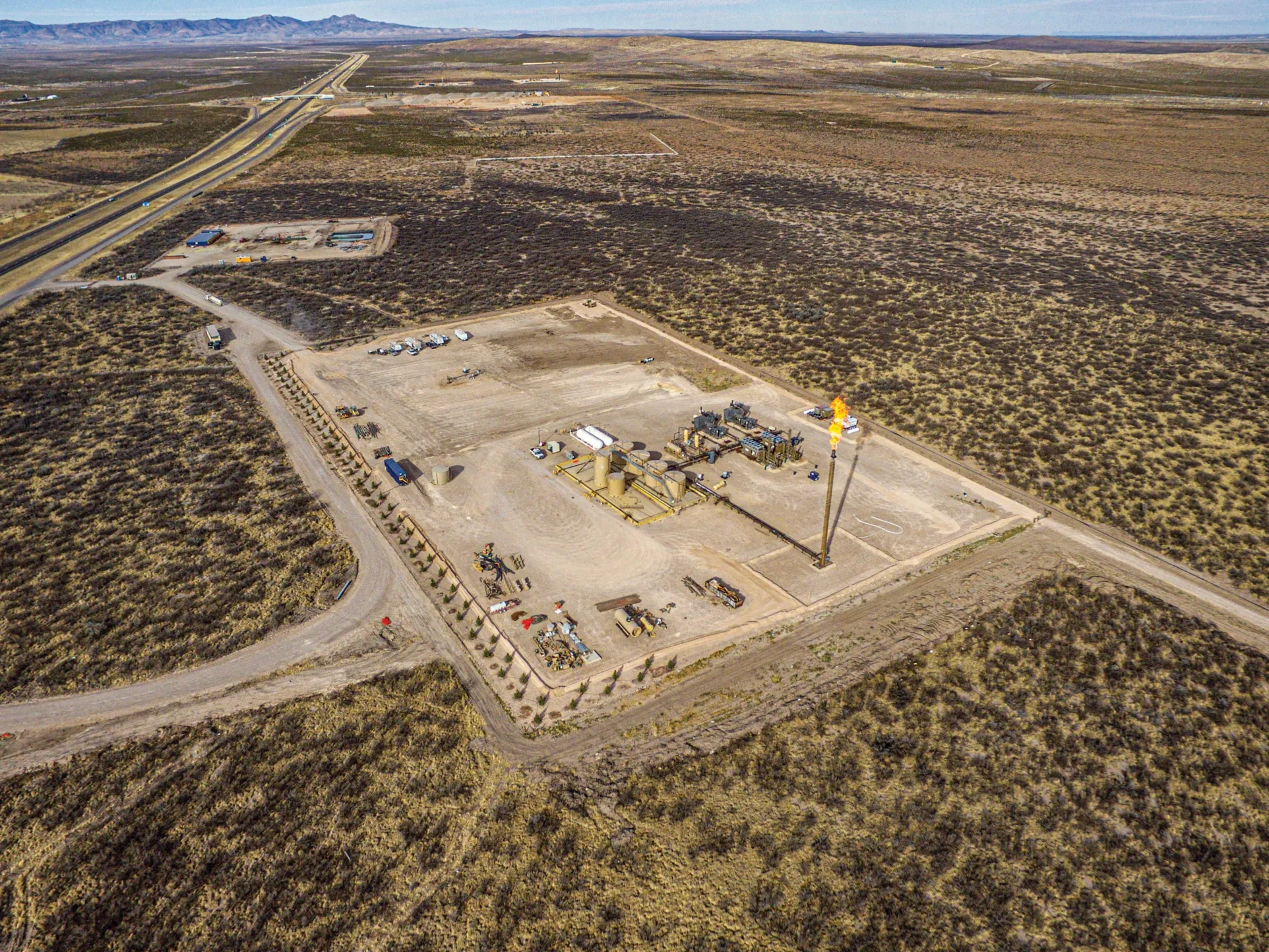 Natural gas well in Balmorhea, Texas