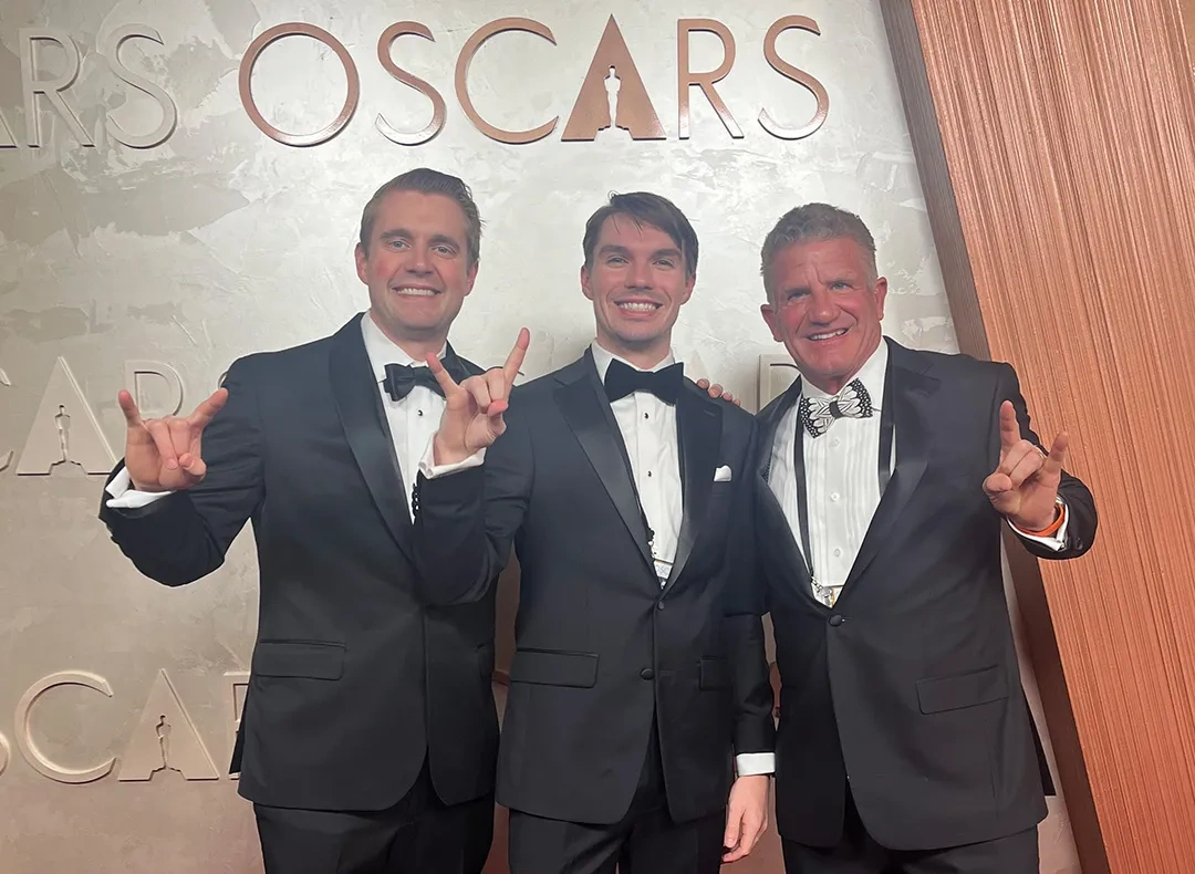 A group of Longhorns attends the Oscars.