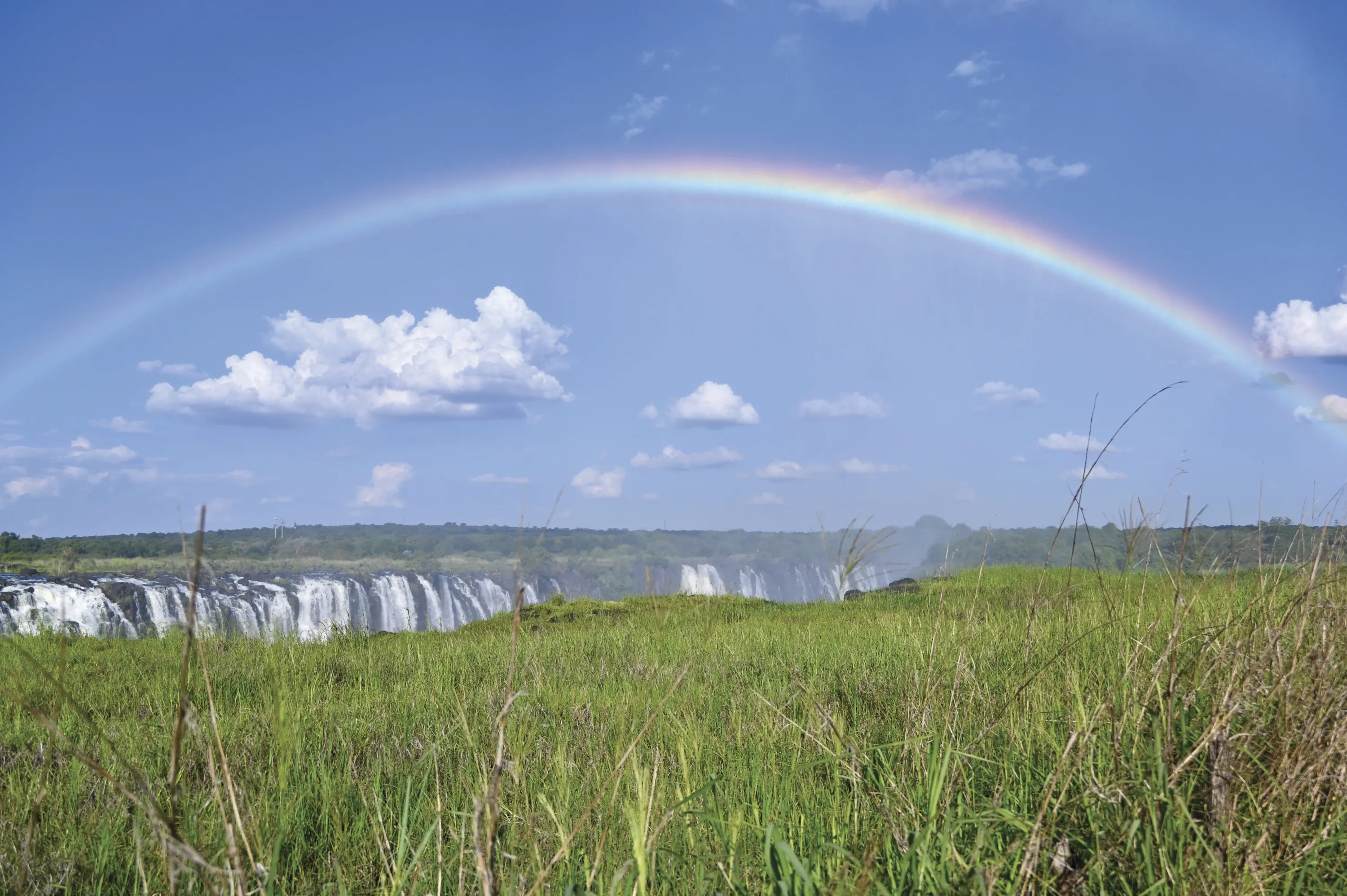 A Rainbow over Victoria Falls Zimbabwe