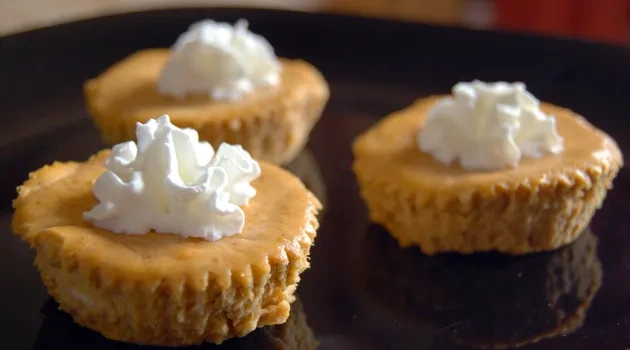 Cook 'em Horns Revisited: Mini Pumpkin Cheesecakes