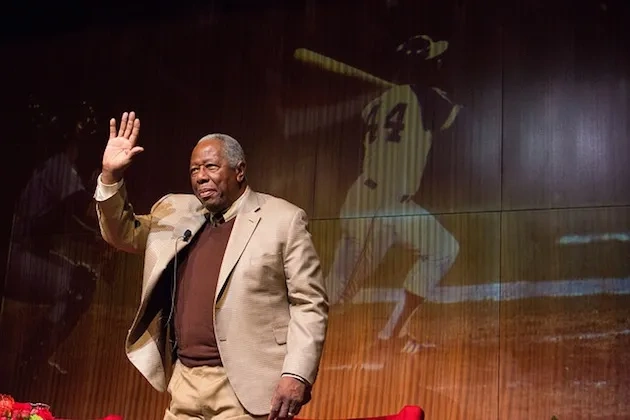 Hammerin' Hank Aaron at the LBJ Library