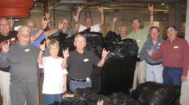 Longhorn Village Chapter Donates Clothes