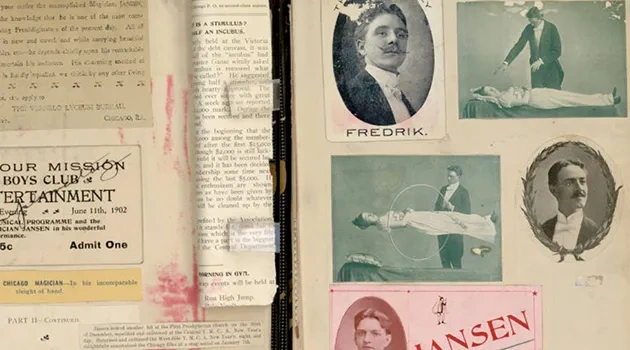 Ransom Center Offers A Look Inside Harry Houdini's Scrapbooks
