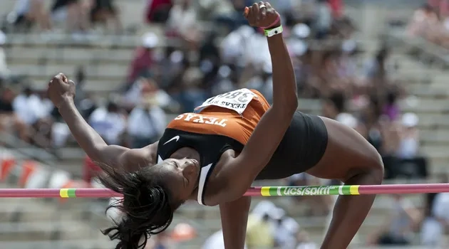 Longhorn High Jumpers Strategize, Then Soar