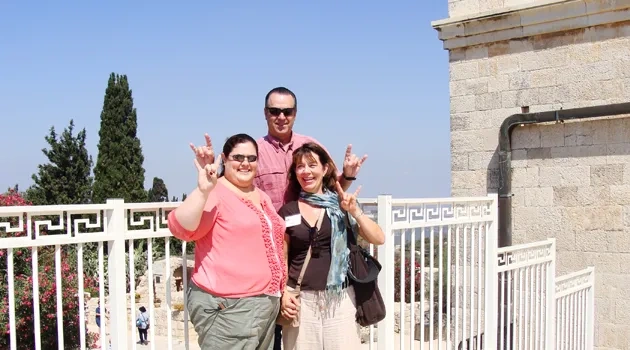 Three Longhorns in the Holy Land