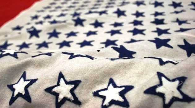 Nine Pounds of Wool and Grommets - The UT Service Flag