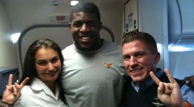 Three Longhorns at 30,000 Feet